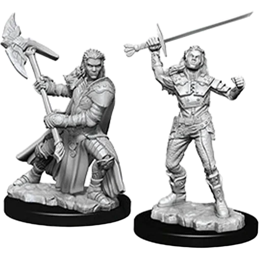 Caja del juego D&D Nolzur's Miniatures: W07 Half-Orc Female Fighter