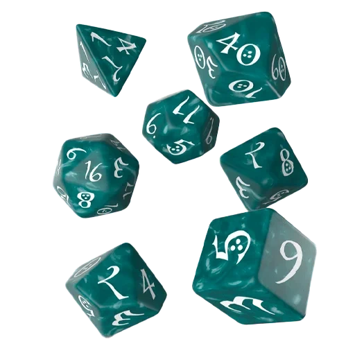 Caja del juego Classic RPG Stormy & white Dice Set (7)