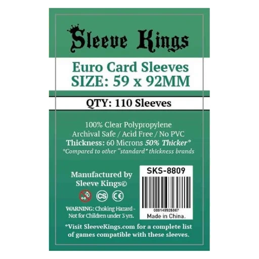Caja del juego Standard Euro Sleeve Kings 59×92