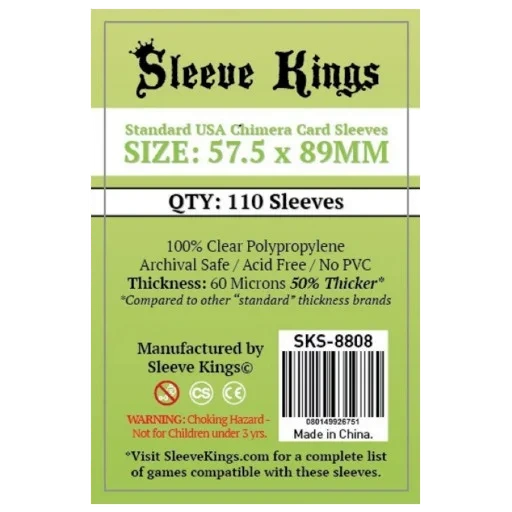 Caja del juego Chimera Sleeve Kings 57.5×89