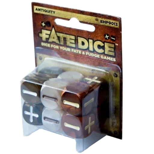 Caja del juego Fate Dice: Antiquity