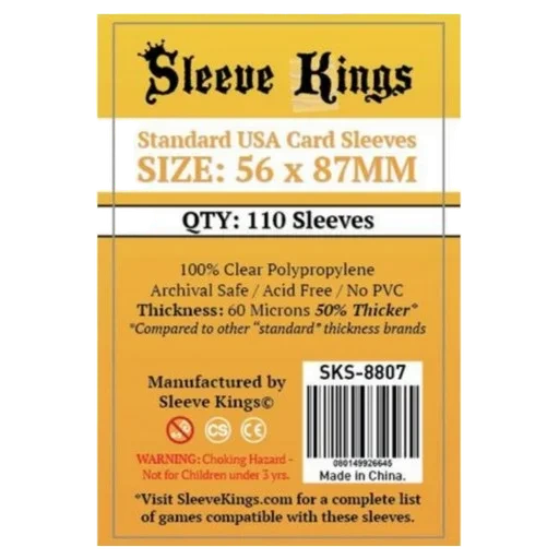 Caja del juego Standard USA Sleeve Kings 56×87