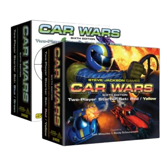 Caja del juego Car Wars: Two-Player Starter Set Blue/Green