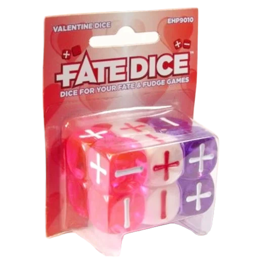 Caja del juego Fate Dice: Valentine