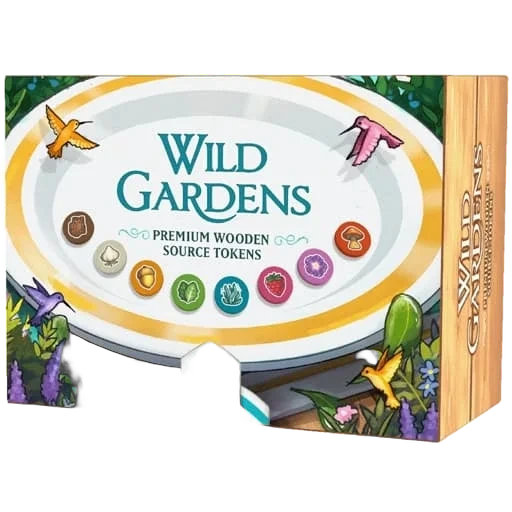 Caja del juego Wild Gardens: Premium Wooden Source Token Pack