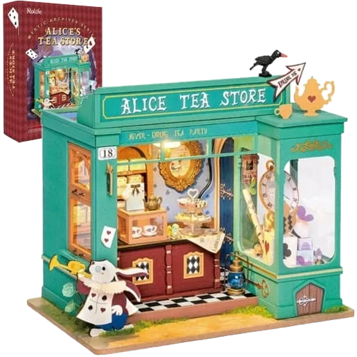 Caja del juego Rolife Alice's Tea Store Miniature House Kit