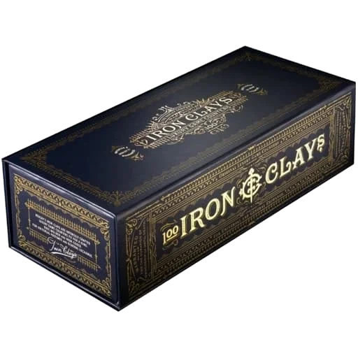 Caja del juego Iron Clays: 100 Pokar Chips Box