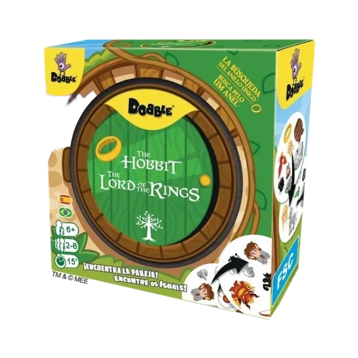 Caja del juego Dobble El Señor de los Anillos