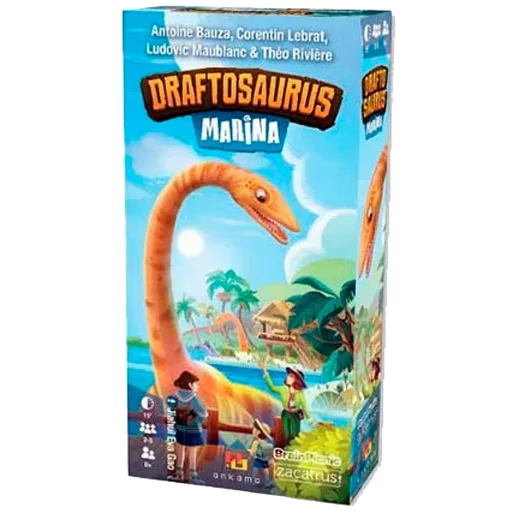 Caja del juego Draftosaurus: Marina