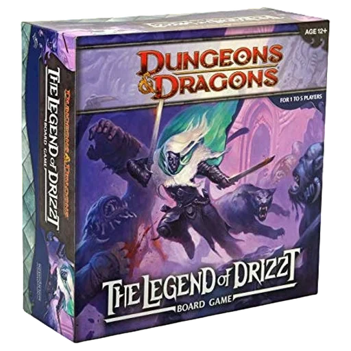 Caja del juego Dungeons & Dragons: The Legend of Drizzt Board Game