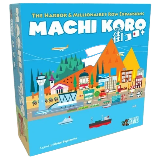 Caja del juego Machi Koro: The Harbor & Millionaire's Row Expansions