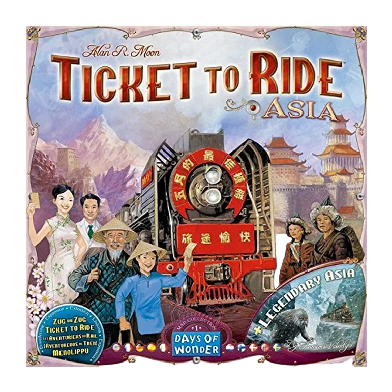 Caja del juego Ticket to Ride Map Collection 1: Asia + Legendary Asia