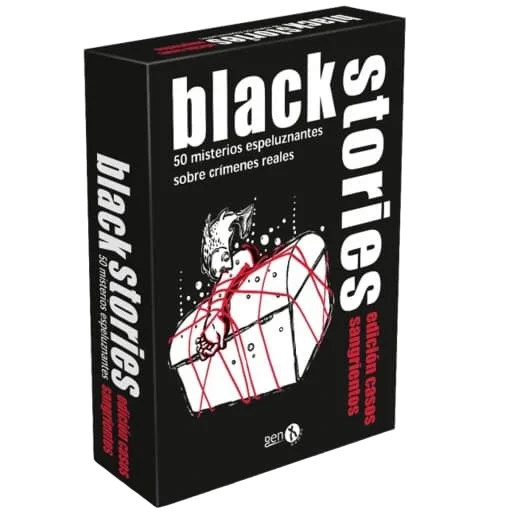 Caja del juego Black Stories: Bloody Cases Edition