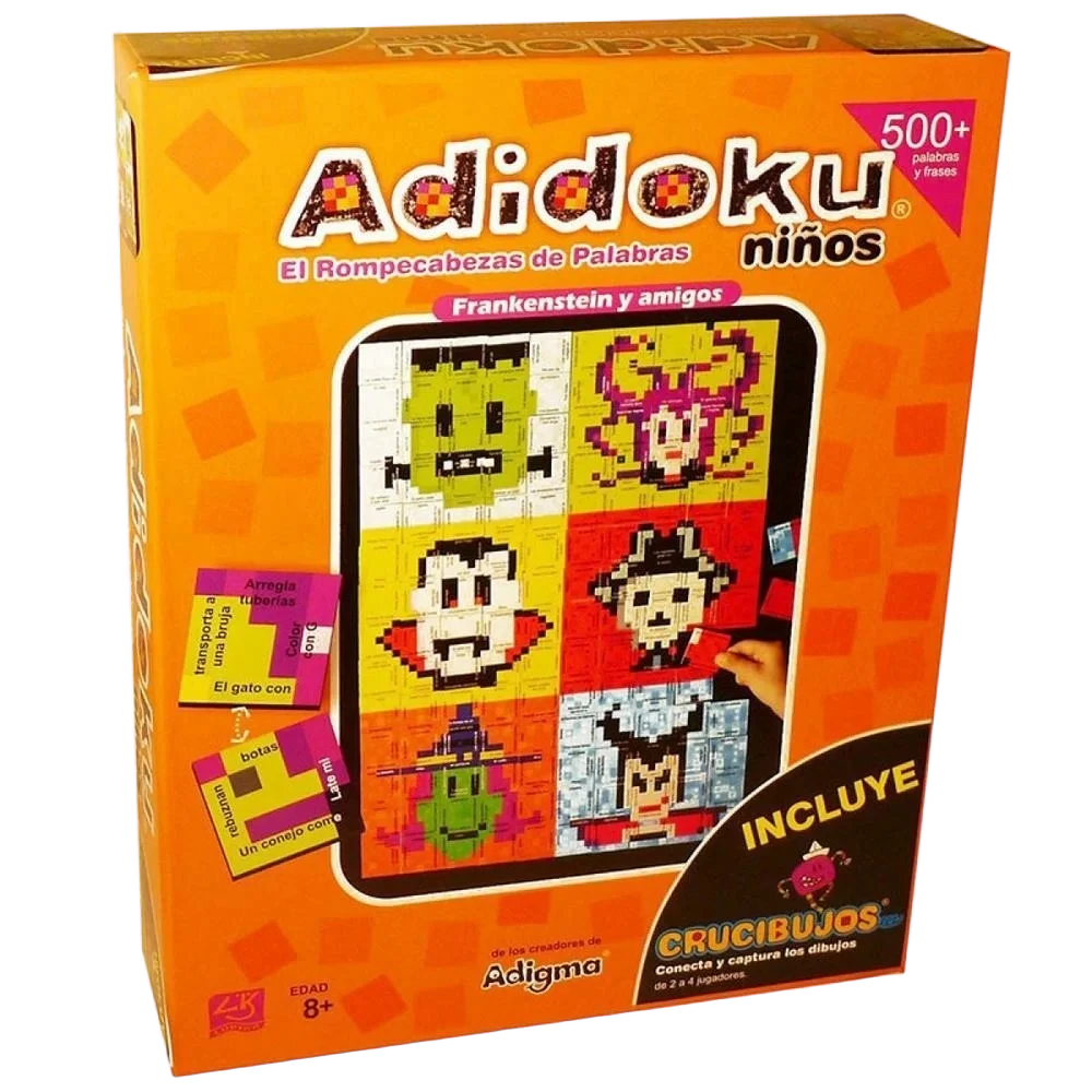 Caja del juego Adidoku Niños: Frankenstein y Amigos