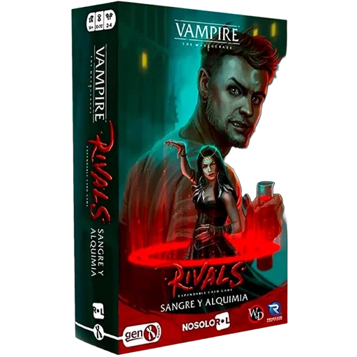 Caja del juego Vampire Rivals: La Mascarada – Sangre y Alquimia