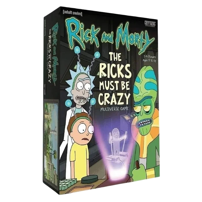 Caja del juego Rick and Morty: The Ricks Must Be Crazy Multiverse Game
