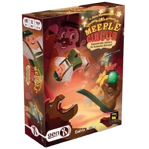 Caja del juego Meeple Circus: The Wild Animal & Aerial Show