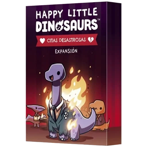 Caja del juego Happy Little Dinosaurs: Dating Disasters Expansion Pack