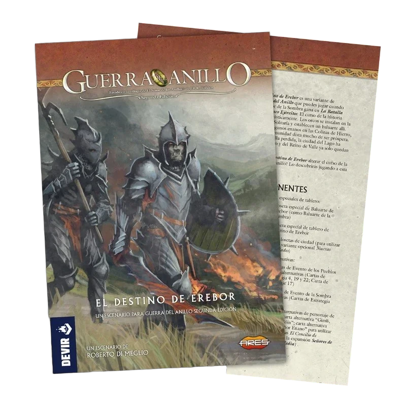 Caja del juego Guerra del anillo: El destino de Erebor