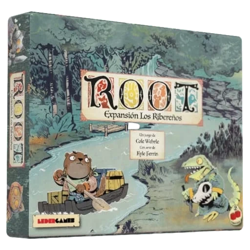 Caja del juego Root: Expansión Los Ribereños