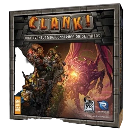 Caja del juego Clank!: Una aventura de construcción de mazos