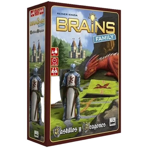 Caja del juego Brains Family: Burgen & Drachen