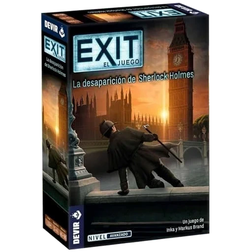 Caja del juego EXIT: El Juego – La Desaparición de Sherlock Holmes
