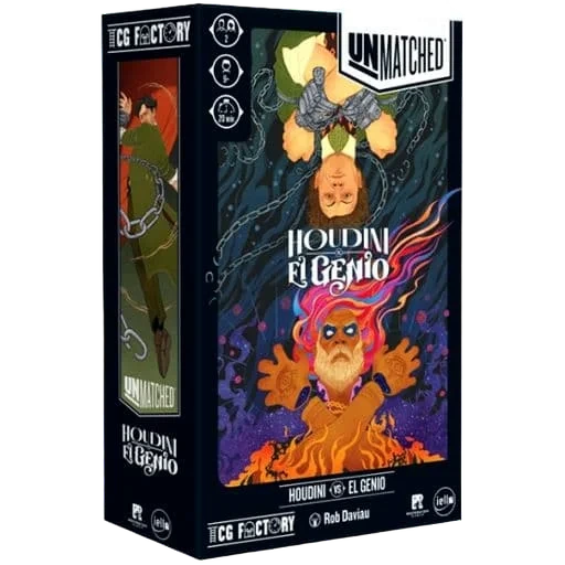Caja del juego Unmatched: Houdini vs. El Genio