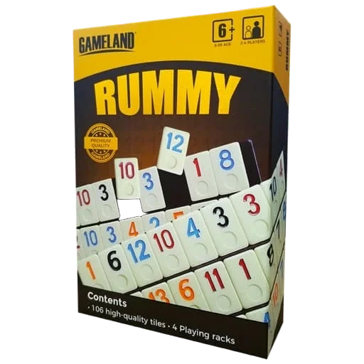 Caja del juego Rummy
