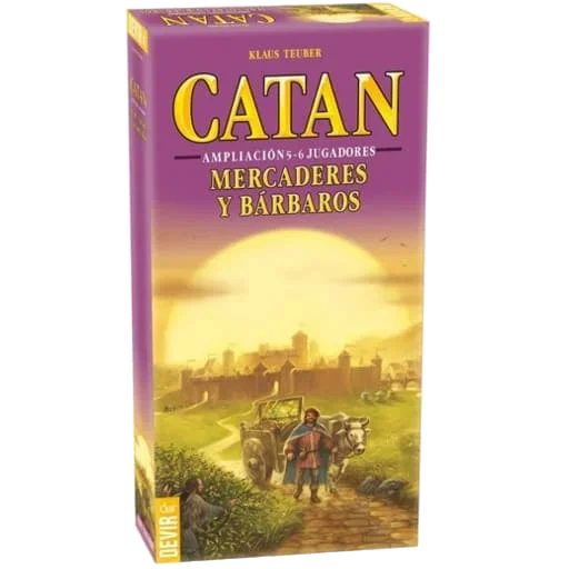 Caja del juego Los Colonos de Catán: Mercaderes y Bárbaros – Expansión 5-6 Jugadores