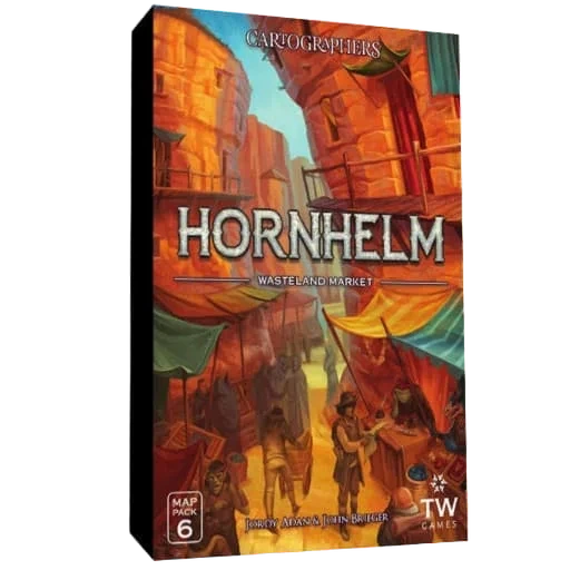 Caja del juego Cartographers: Map Pack 6 – Hornhelm: Wasteland Market
