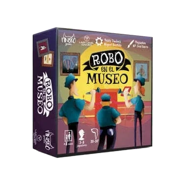 Caja del juego Robo en el museo