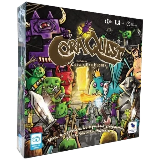 Caja del juego Coraquest: Un juego de espadas y hechicería