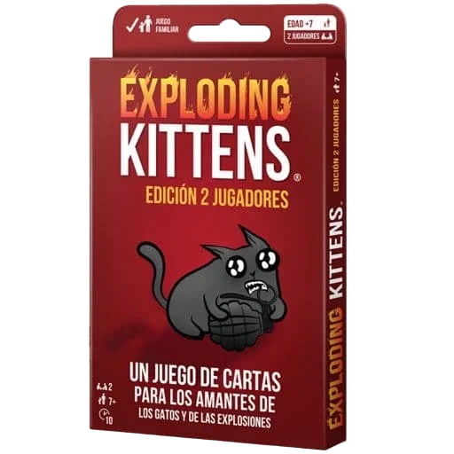 Caja del juego Exploding Kittens: Edición 2 Jugadores