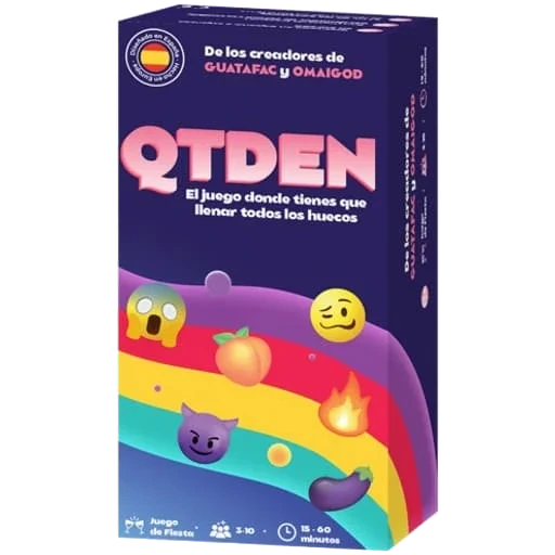 Caja del juego QTDEN: The game where you have to fill in the gaps
