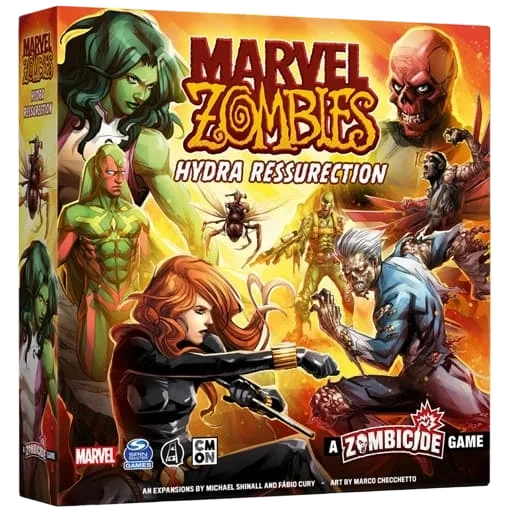Caja del juego Marvel Zombies: A Zombicide Game – Hydra Resurrection