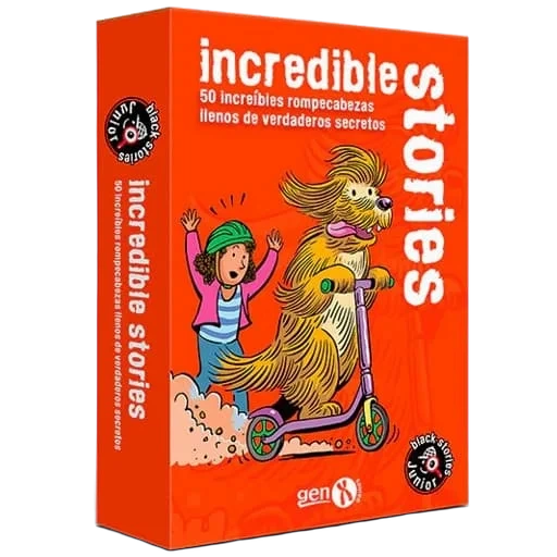 Caja del juego Black Stories Junior: Incredible Stories