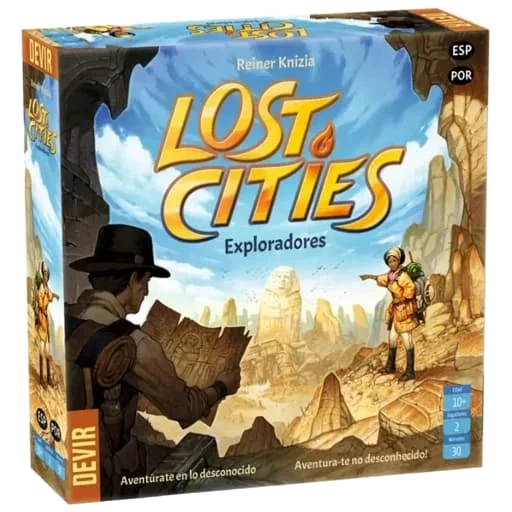 Caja del juego Lost Cities: Exploradores