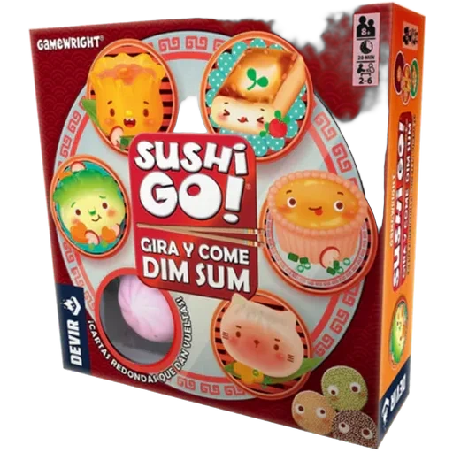 Caja del juego Sushi Go!: Gira y come dim sum