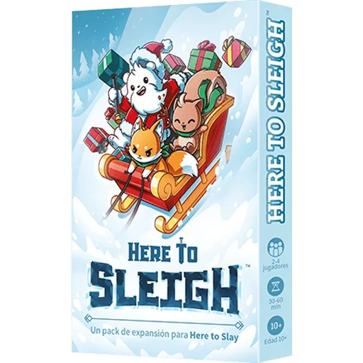 Caja del juego Here to Sleigh: Un pack de expansión para Here to Slay