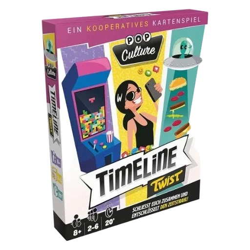 Caja del juego Timeline Twist: Pop Culture