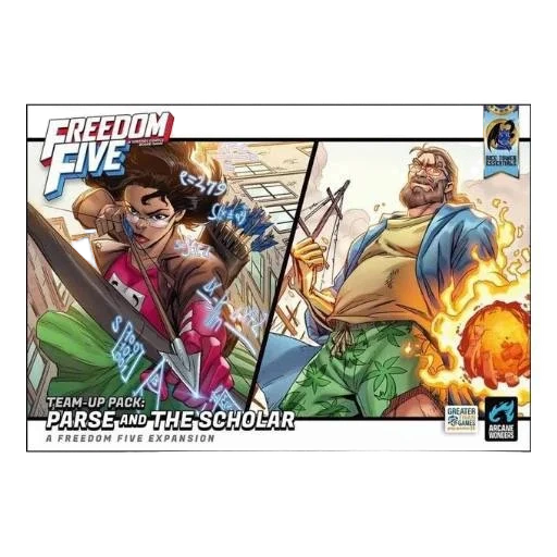 Caja del juego Freedom Five: Team-Up Pack – Parse and The Scholar