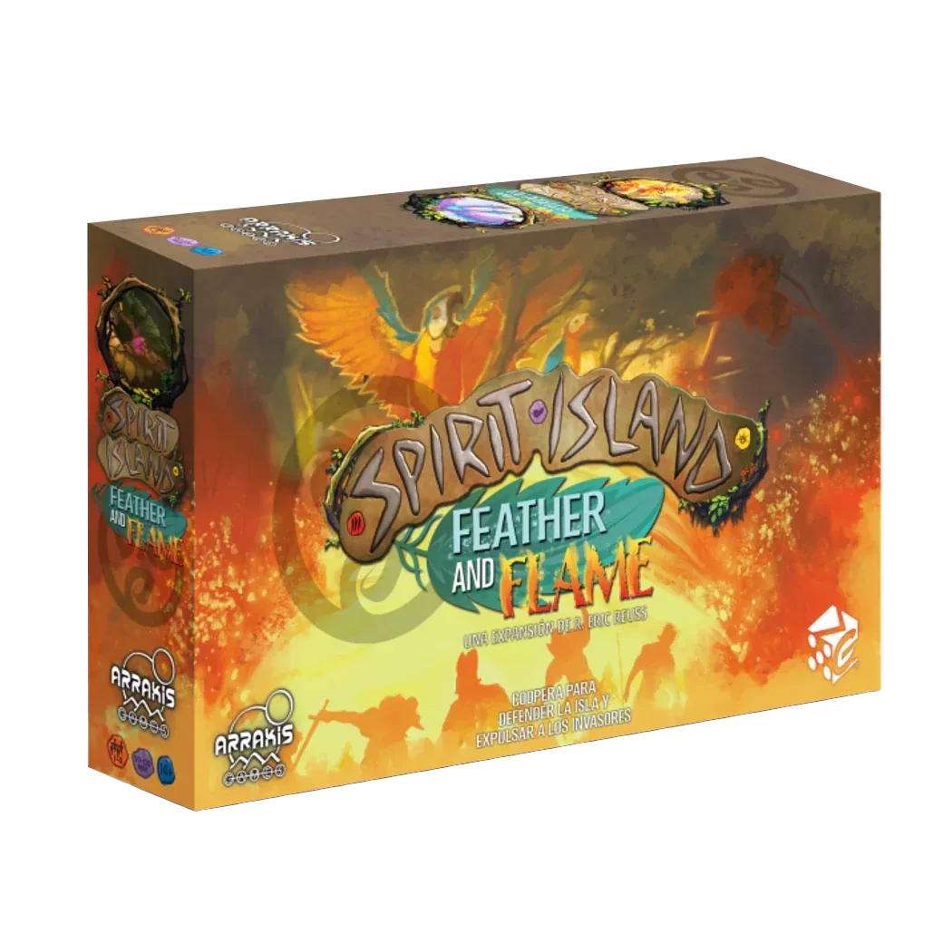 Caja del juego Spirit Island: Feather & Flame