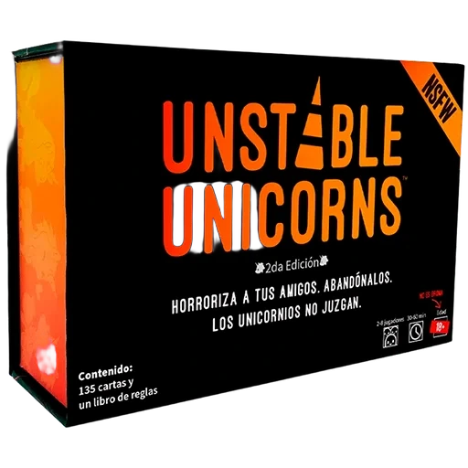 Caja del juego Unstable Unicorns: NSFW Base Game
