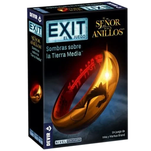Caja del juego EXIT: El Juego – El Señor de los Anillos: Sombras sobre la Tierra Media