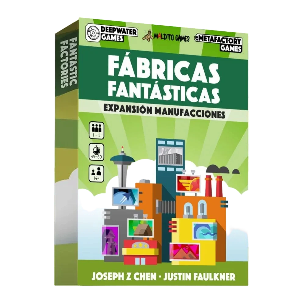 Caja del juego Fábricas Fantásticas: Expansión Manufacciones