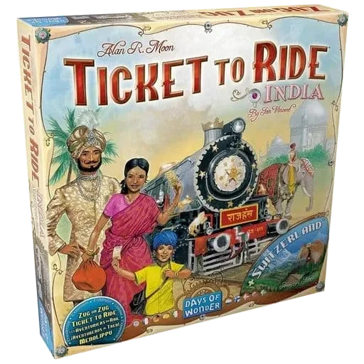 Caja del juego Ticket to Ride Map Collection 2: India & Switzerland