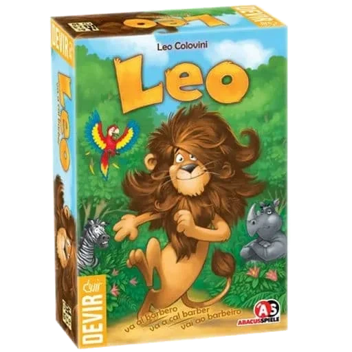 Caja del juego Leo va al barbero