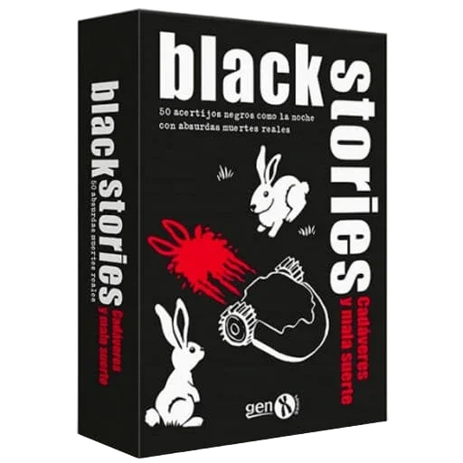 Caja del juego Black Stories: Cadáveres y Mala Suerte