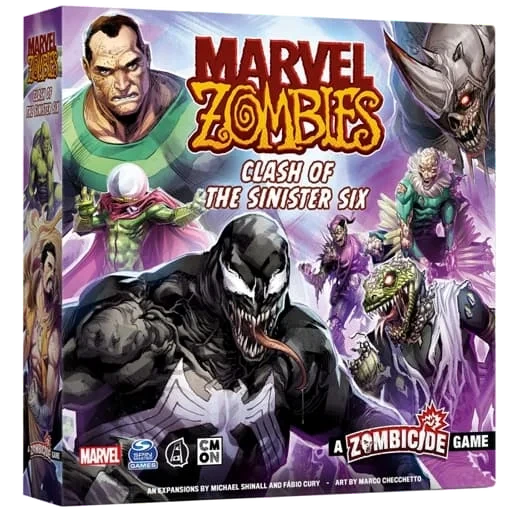 Caja del juego Marvel Zombies: A Zombicide Game – Clash of the Sinister Six